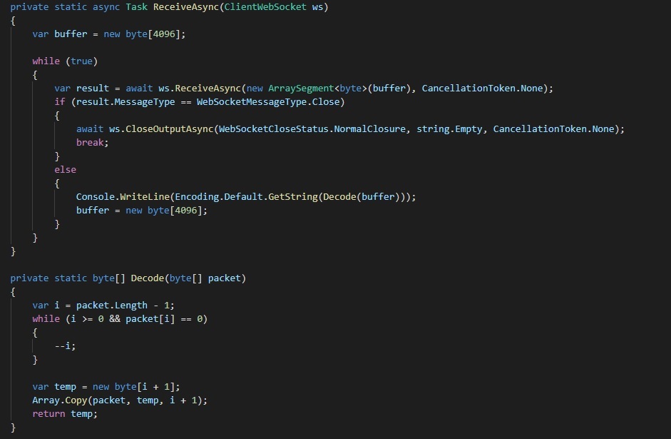 Figure 11 - WebSocket implementation example But if you are NET developer - photo 3