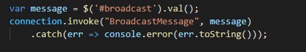 Figure 13 - Client-side SignalR method invocation Under the hood SignalR - photo 5