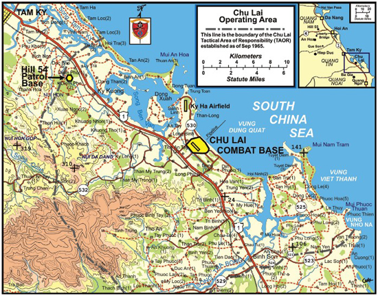 Map 2 Chu Lai TAOR the Chu Lai Airfield and Combat Base and Tam Ky Map - photo 5