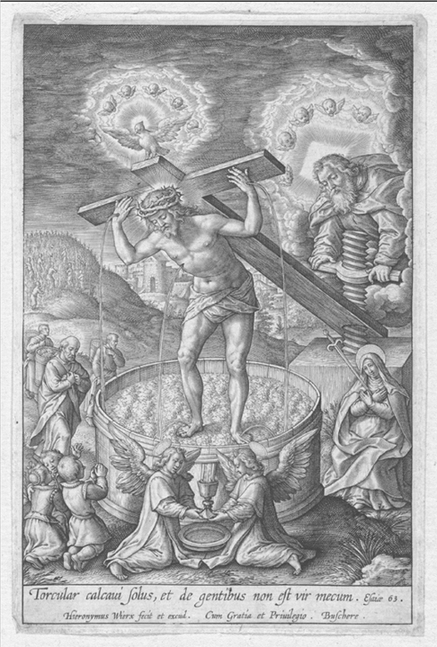 Figure 01 Christ in the Wine Press By Hieronymus Wierix 1619 Image - photo 3