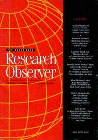 title The World Bank Research Observer Vol 14 Number 2 August 1999 - photo 1