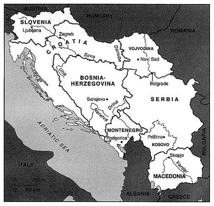 Yugoslavia in 1990-91 Croatia Showing UN Protected Areas - photo 11