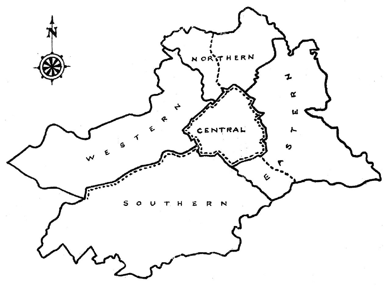 The divisions of the City of Sheffield used by police and the civil defence - photo 3