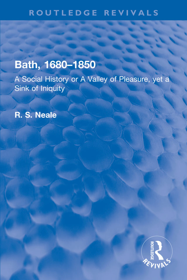 Routledge Revivals Bath 1680-1850 First published in 1981 Bath 16801850 - photo 1