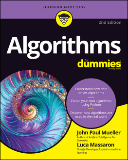 John Paul Mueller - Algorithms For Dummies (For Dummies (Computer/Tech))