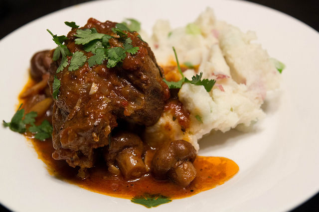 The mushrooms are juicy and plump in this mashed potato recipe with bacon and - photo 4