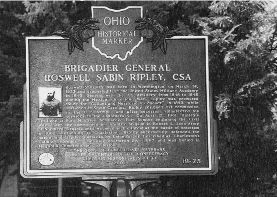 Ohio historical marker Worthington Ohio for Brigadier General Roswell Sabin - photo 4