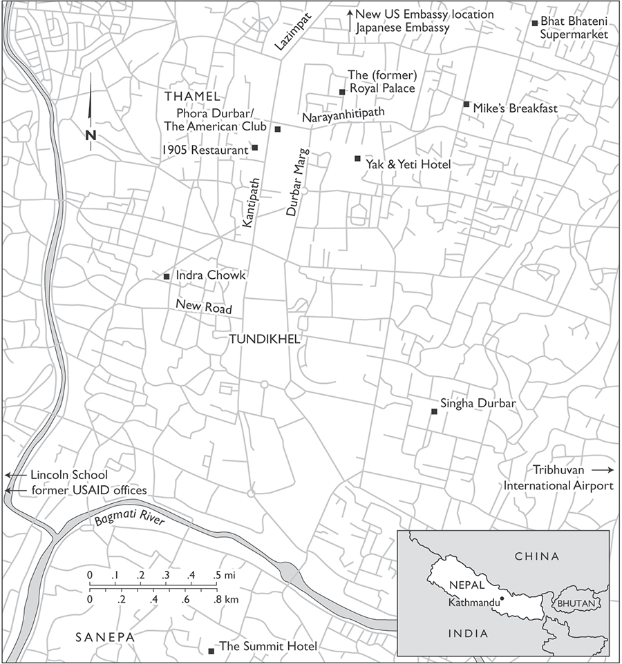 Map of Kathmandu Introduction Expatria in Nepal SITTING AROUND THE HOTEL - photo 1