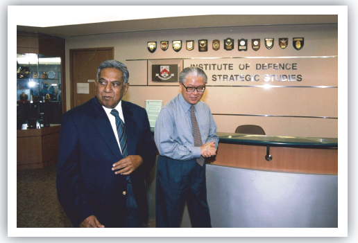 Mr Nathan hosting Dr Tony Tan when he visited IDSS in August 1999 Thus we came - photo 3