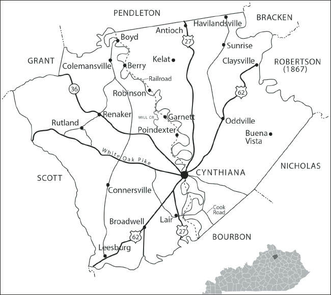 Map 1 Most of the roads and villages on this modern Harrison County highway - photo 6