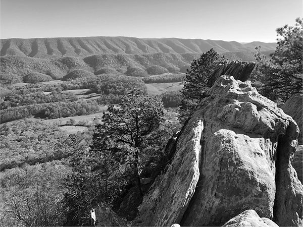 A view from atop the unique rock formation known as Dragons Tooth in Roanoke - photo 8