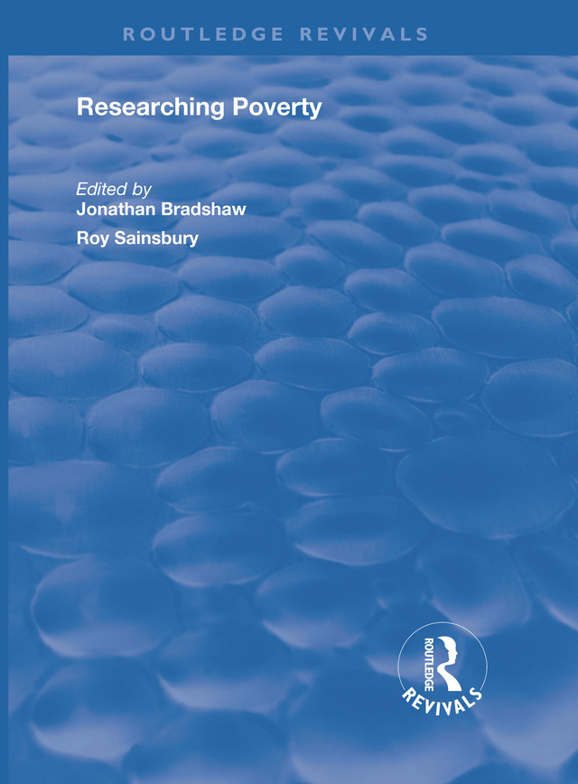 RESEARCHING POVERTY Researching Poverty Edited by Jonathan Bradshaw and - photo 1