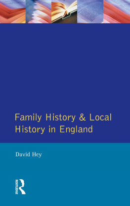 David Hey - Family History and Local History in England