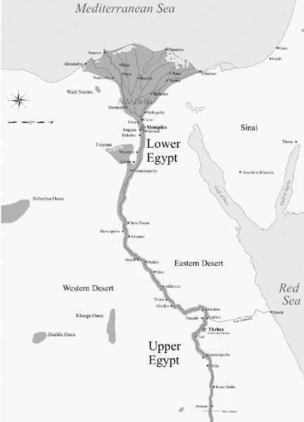 List of Figures Map Figure Map of Ancient Egypt edited by R A Dean after - photo 2