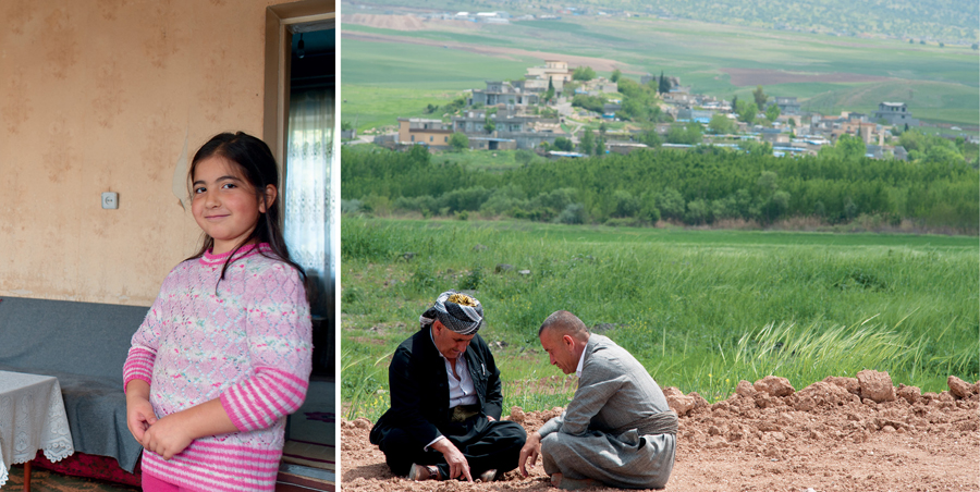 Left A young Armenian girl at home outside Yerevan Right Kurdish men seated - photo 8