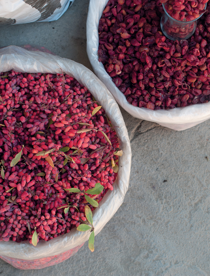 Lahich Azerbaijan Fresh and dried barberries at a village shop Contents - photo 3