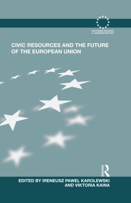 Viktoria Kaina Civic Resources and the Future of the European Union