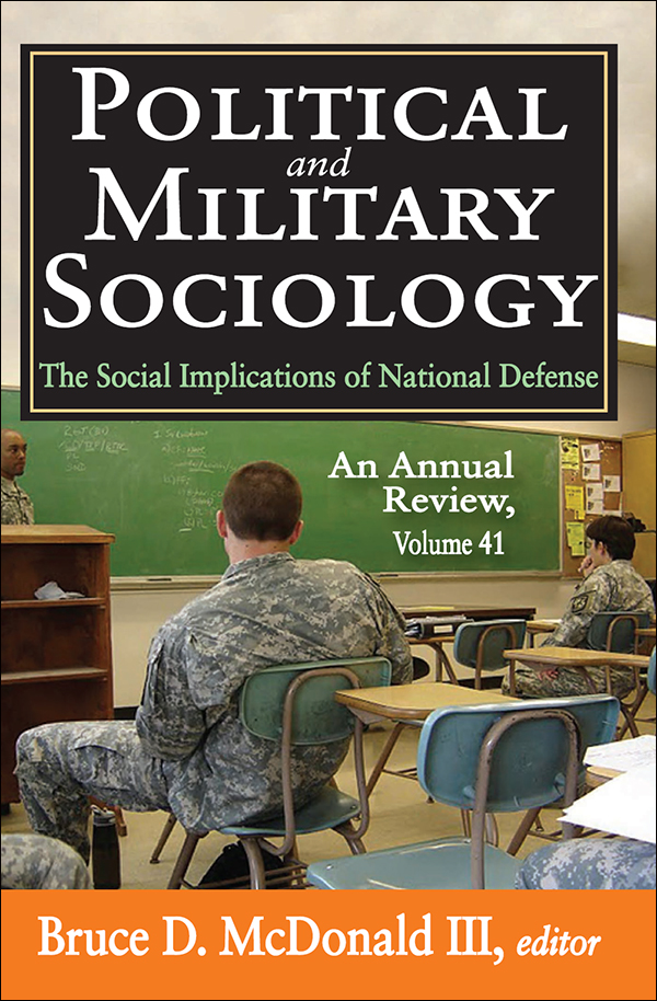 P olitical and M ilitary S ociology Editors Neovi M Karakatsanis - photo 1