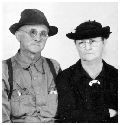 My grandfather the Klansman Manie Bird and my grandmother Mary Gilliam Bird - photo 3