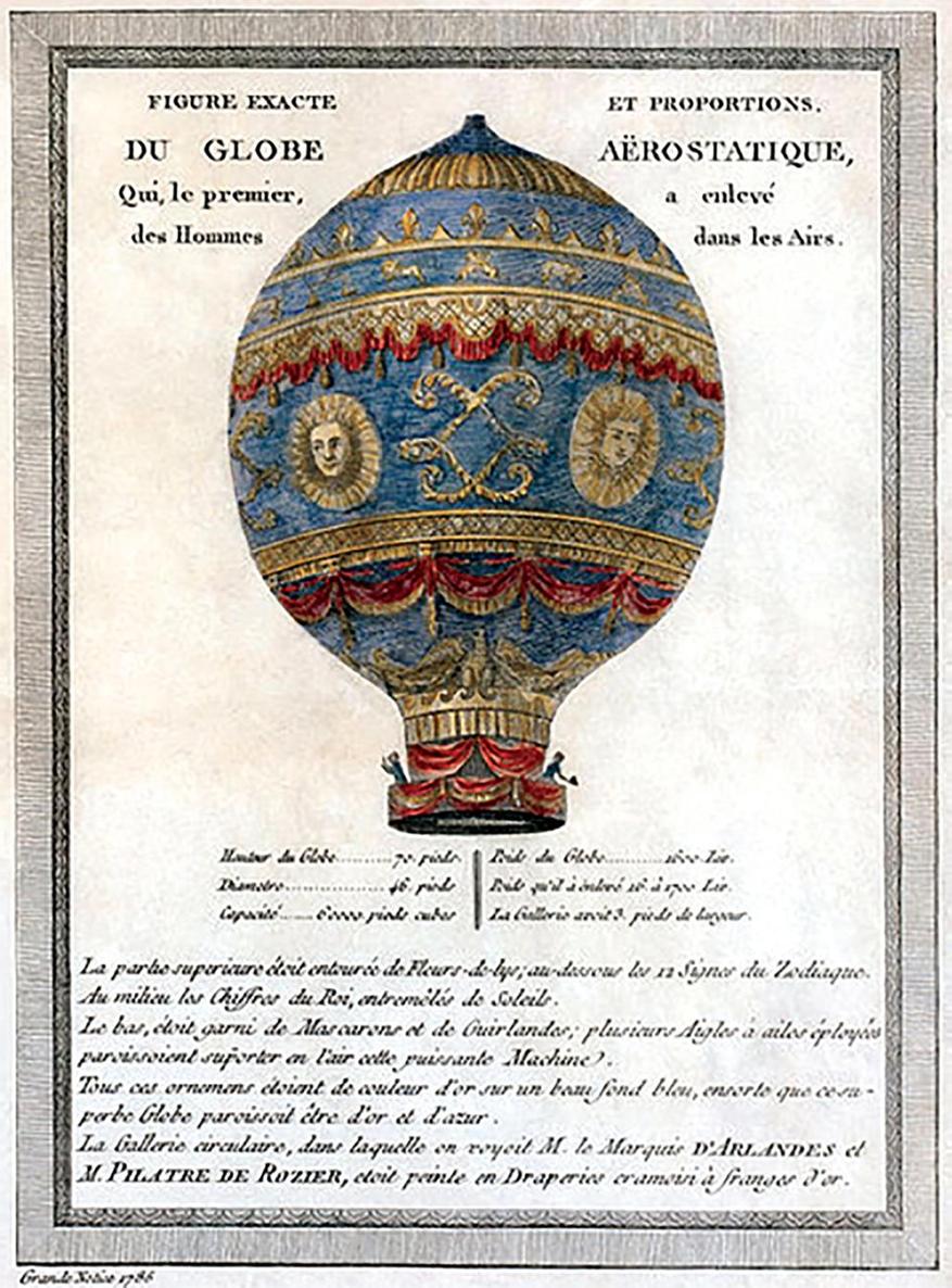 The Montgolfier brothers were the first to manufacture hot air balloons and on - photo 2