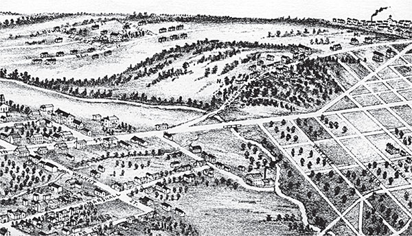 The southern part of Salem and the town of Waughtown are shown in this section - photo 5