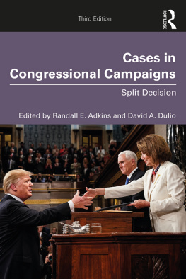 Randall E. Adkins Cases in Congressional Campaigns: Riding the Wave