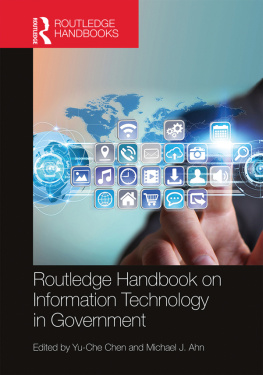 Yu-Che Chen Routledge Handbook on Information Technology in Government