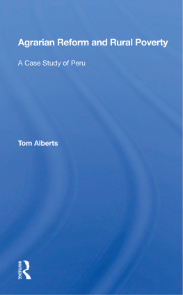 Tom Alberts - Agrarian Reform and Rural Poverty: A Case Study of Peru