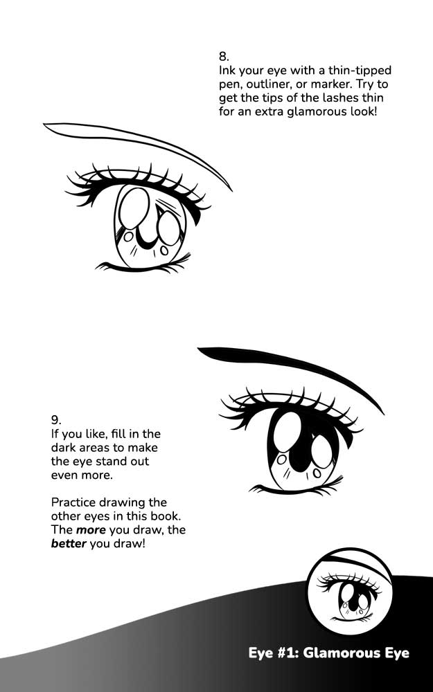 Draw Quick Easy Anime Manga Eyes - photo 11