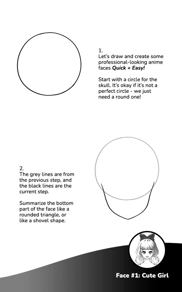 Draw Quick Easy Anime Manga Faces - photo 7