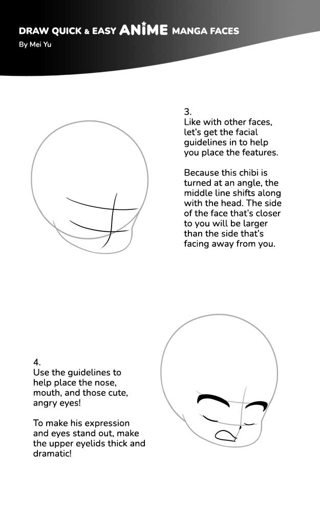 Draw Quick Easy Anime Manga Faces - photo 14