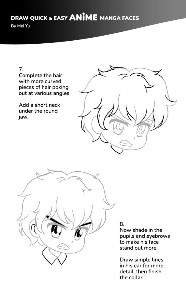 Draw Quick Easy Anime Manga Faces - photo 16