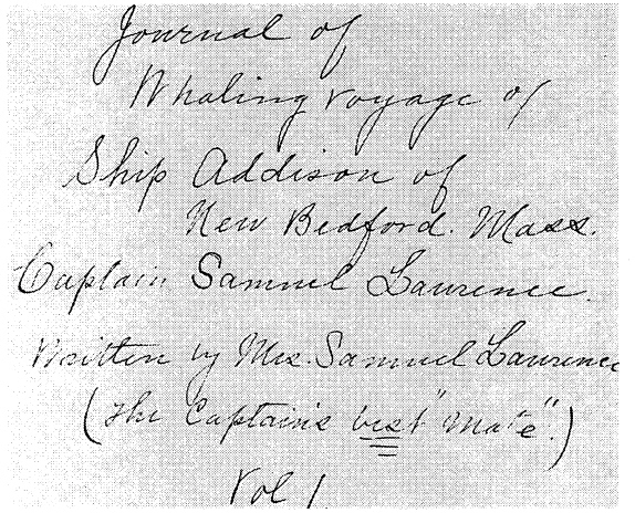 The Captains Best Mate THE JOURNAL OF Mary Chipman Lawrence ON THE WHALER - photo 1