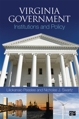 Liliokanaio Peaslee - Virginia Government: Institutions and Policy