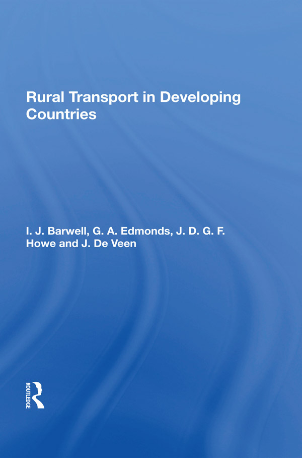 Rural Transport in Developing Countries The World Employment Programme WEP - photo 1