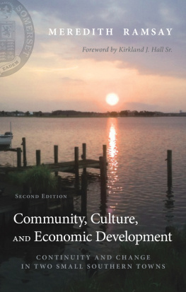 Meredith Ramsay - Community, Culture, and Economic Development, Second Edition