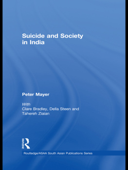 Peter Mayer Suicide and Society in India