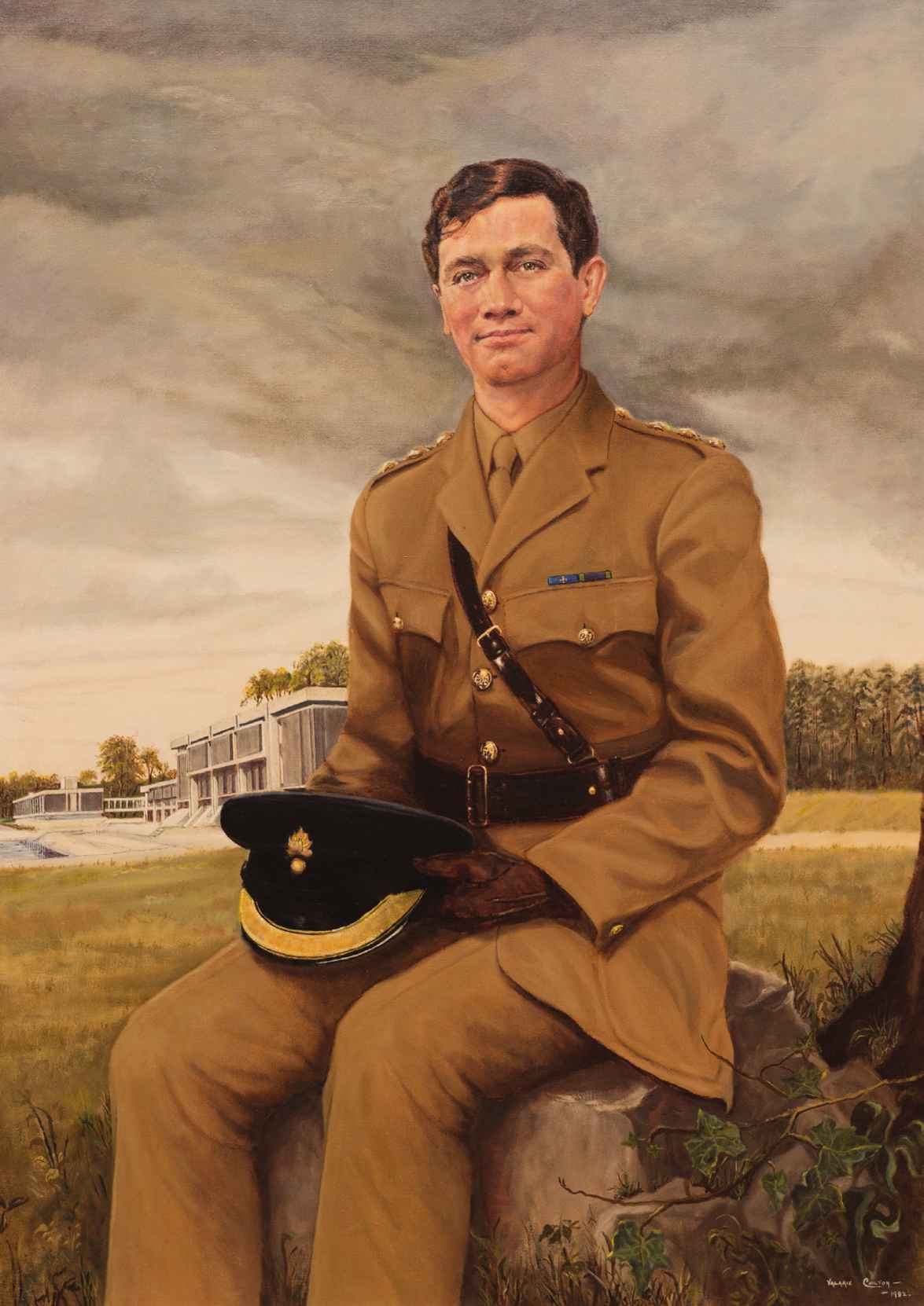 An oil painting of Captain Robert Nairac GC painted by Valarie Chilton in - photo 1