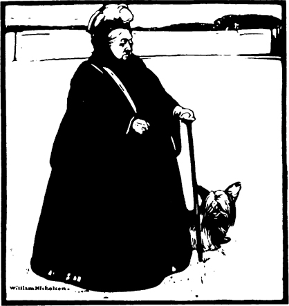 Queen Victoria Woodcut by Sir William Nicholson c 1899 HT Archives T - photo 2