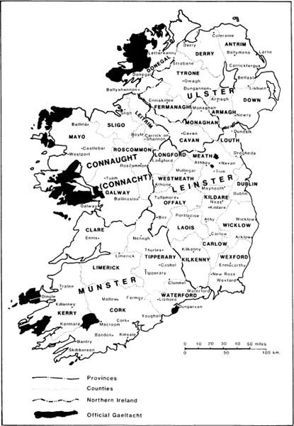 Map 1 Ireland provinces counties principal towns The Gaeltacht as 1987 - photo 2