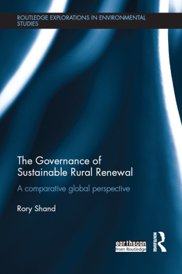 Rory Shand - The Governance of Sustainable Rural Renewal: A Comparative Global Perspective