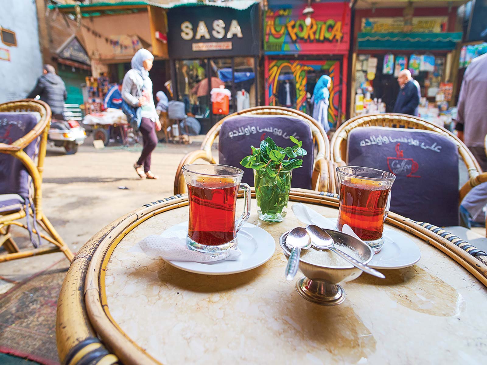 black tea with fresh mint diving in the Red Sea - photo 5