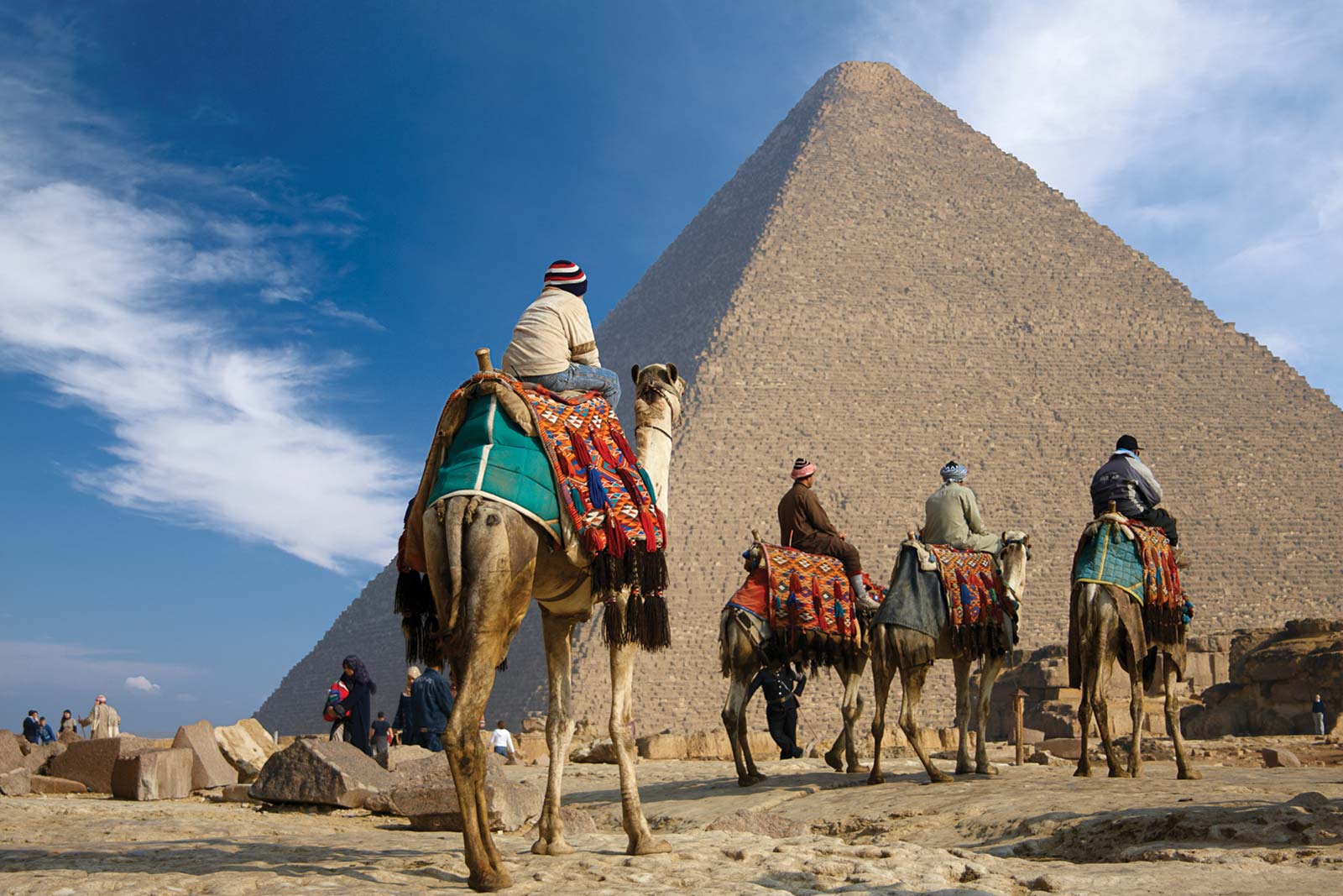 camels near the Great Pyramids of Giza statue of god Anubis from Tutankhamuns - photo 11