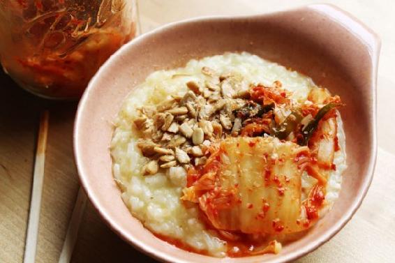 This porridge gets a spicy little twist from the kimchi and the egg Makes it a - photo 5