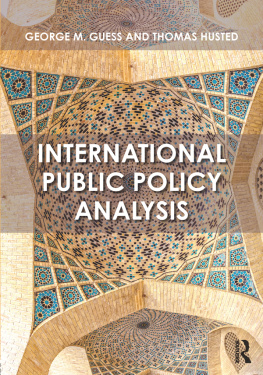 George M. Guess International Public Policy Analysis