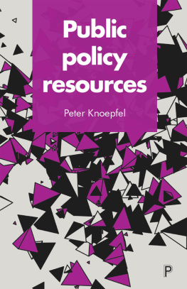 Peter Knoepfel - Public Policy Resources