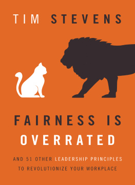 Tim Stevens - Fairness Is Overrated