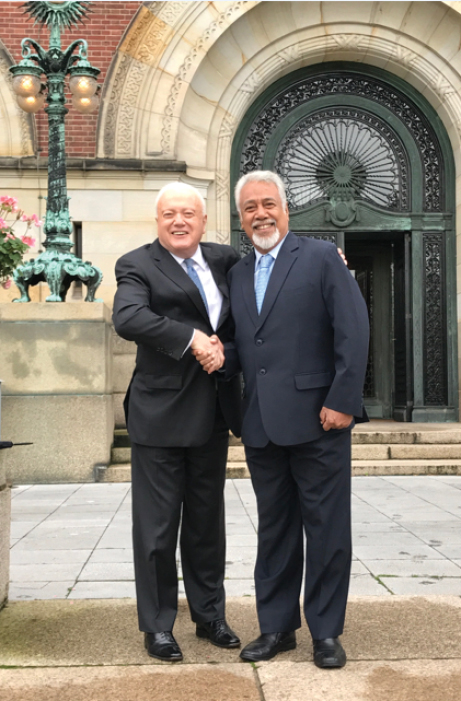 Two lead negotiators Ambassador Gary Quinlan left and Minister Kay Rala - photo 6