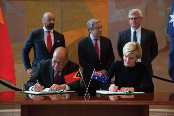 Minister Agio Pereira and Foreign Minister Julie Bishop MP signed the Treaty on - photo 8