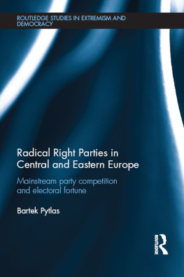 Bartek Pytlas - Radical Right Parties in Central and Eastern Europe: Mainstream Party Competition and Electoral Fortune